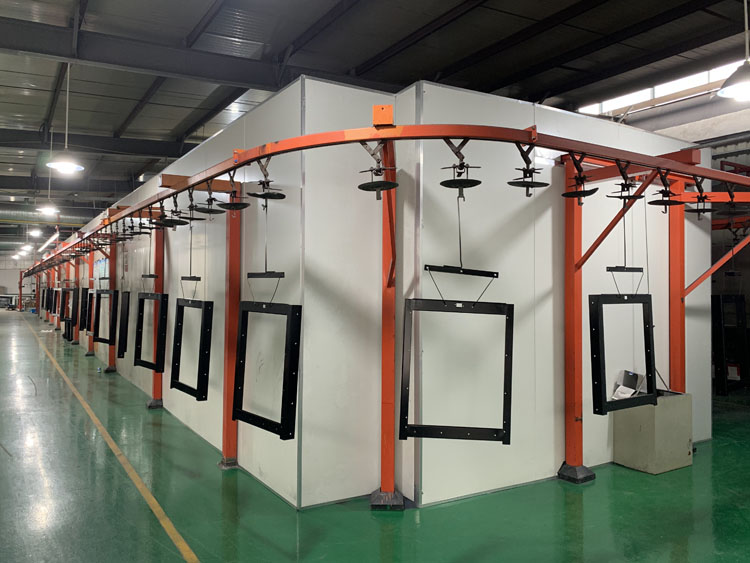 烤漆车间 - 量维钣金设备展示